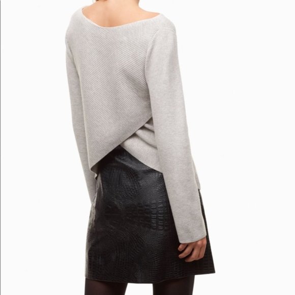 Babaton Kitano Cross Back Sweater - Burgundy - Picture 7 of 7